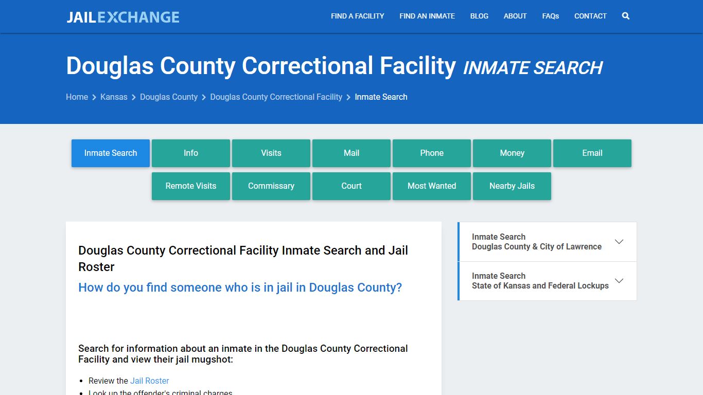 Douglas County Correctional Facility Inmate Search - Jail Exchange